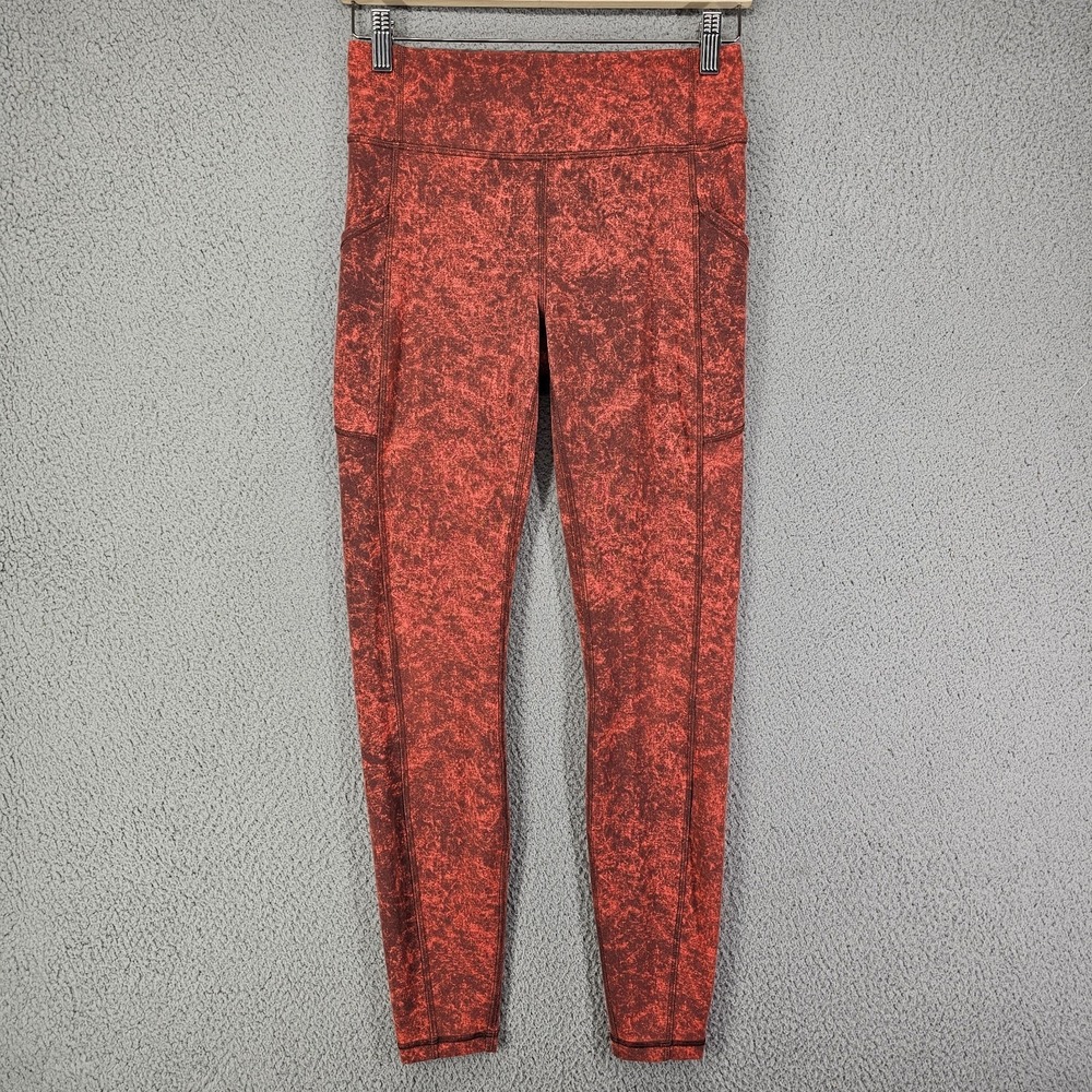 Lululemon Invigorate High Rise Tight Womens Size 8 Red 28" Inseam W5EDYS - Picture 1 of 14